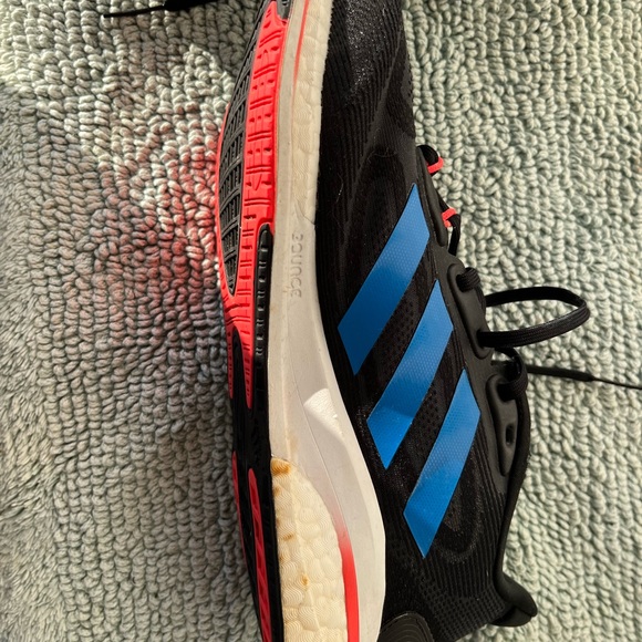 Adidas Men's Black and Blue Athletic Shoes - Picture 7 of 7